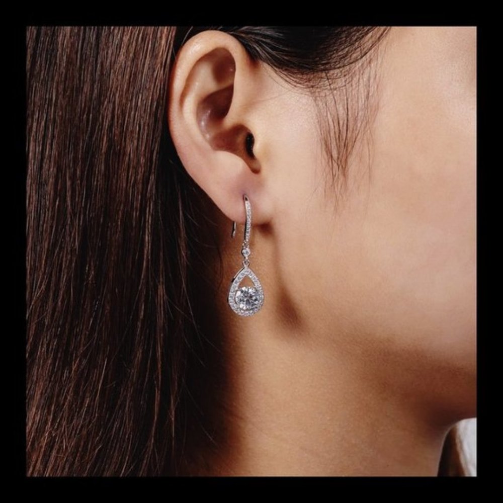 Certified 2ct. t.w. Diamond Brilliant Cut Dangle Earrings
